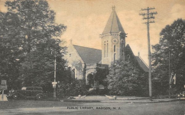Public Library Madison, New Jersey Postcard
