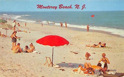 Monterey Beach New Jersey Postcard