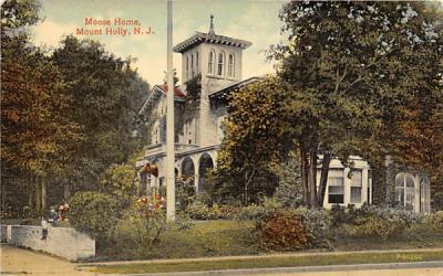 Moose Home Mt Holly, New Jersey Postcard