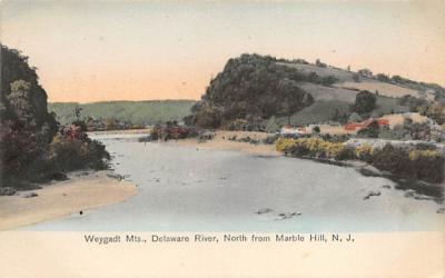 Weygadt Mts., Delaware River Marble Hill, New Jersey Postcard