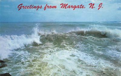 Greetings from Margate New Jersey Postcard