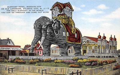 Elephant Hotel  Margate City, New Jersey Postcard