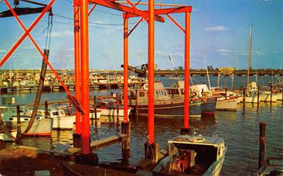 Fishing Boats on Manasquan River New Jersey Postcard