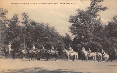 Horsemanship at YMCA Camp Ockanickon Medford, New Jersey Postcard