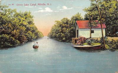 Union Lake Canal MIllville, New Jersey Postcard