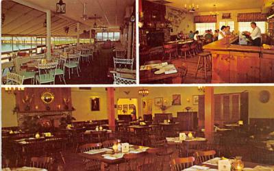 The Porch - Tavern - Dining Room of Tuckahoe Inn Marmora, New Jersey Postcard