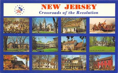 The Crossroads of the Revolution Misc, New Jersey Postcard