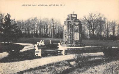 Roosevelt Park Memorial Metuchen, New Jersey Postcard