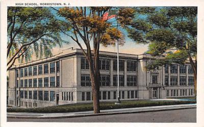High School Morristown, New Jersey Postcard