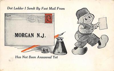 Dot Ledder I sendt by Fast Mail Morgan, New Jersey Postcard