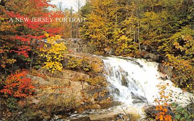 Autumn Waterfalls Misc, New Jersey Postcard