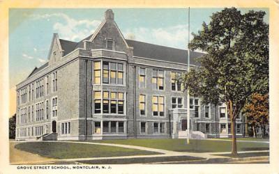 Grove Street School Montclair, New Jersey Postcard