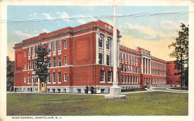 High School Montclair, New Jersey Postcard