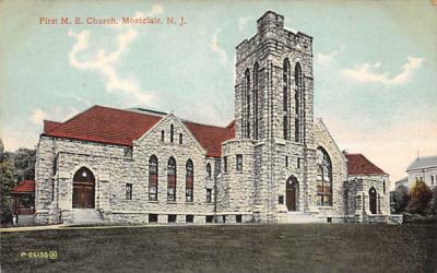 First M. E. Church Montclair, New Jersey Postcard