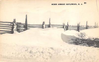 Scene Around Maplewood N. J., USA New Jersey Postcard