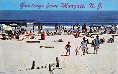 Greetings from Margate, N. J., USA New Jersey Postcard