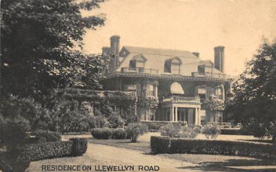 Residence on Llewellyn Road Montclair, New Jersey Postcard