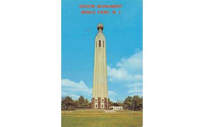 Edison Monument Menlo Park, New Jersey Postcard