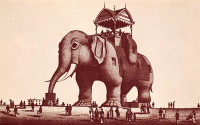 Lucy, The Margate Elephant New Jersey Postcard