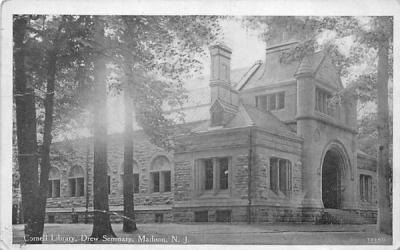 Cornell Library, Drew Seminary Madison, New Jersey Postcard