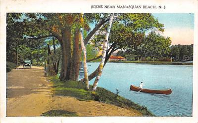 Scene near Manasquan Beach New Jersey Postcard