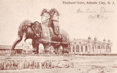 Elephant Hotel Margate, New Jersey Postcard