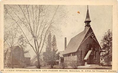 St. Luke's Episcopal Church and Parish House Metuchen, New Jersey Postcard