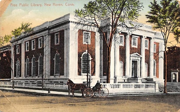 Free Public Library New Haven, New Jersey Postcard