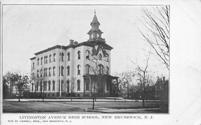 Livingston Avenue High School New Brunswick, New Jersey Postcard