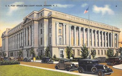 U.S. Post Office and Court House Newark, New Jersey Postcard