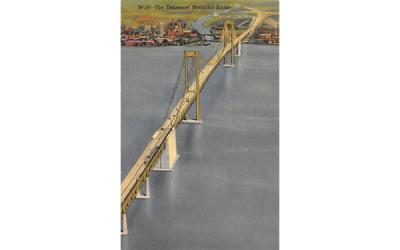 The Delaware Memorial Bridge New Jersey Turnpike, New Jersey Postcard