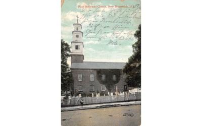 First Reformed Church New Brunswick, New Jersey Postcard