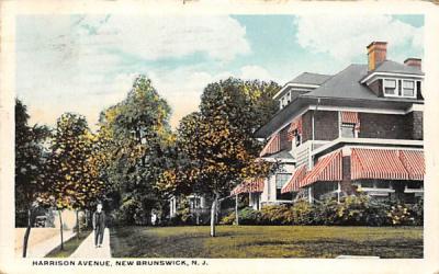 Harrison Avenue New Brunswick, New Jersey Postcard