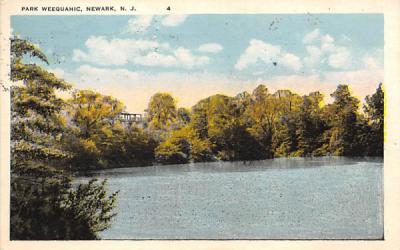Park Weequahic Newark, New Jersey Postcard