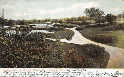 View in Branch Brook Park Newark, New Jersey Postcard