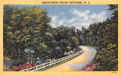 Greetings from Newark New Jersey Postcard
