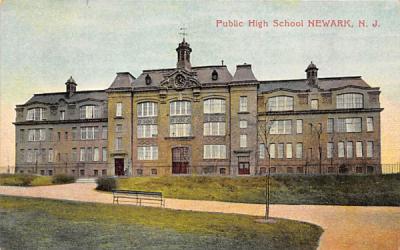 Public High School Newark, New Jersey Postcard