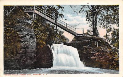 Tiffany Falls, Forest Hill Newark, New Jersey Postcard