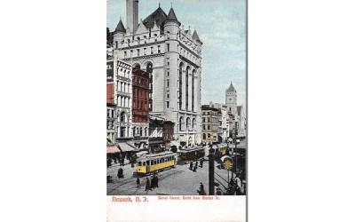 Broad Street, North from Market St. Newark, New Jersey Postcard