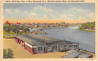 New Brunswick showing Raritan River New Jersey Postcard
