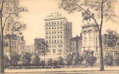 Scene from Head of Lincoln Park Newark, New Jersey Postcard