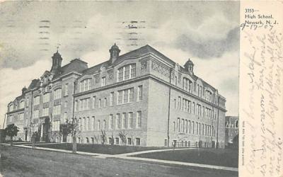 High School Newark, New Jersey Postcard