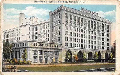 Public Service Building Newark, New Jersey Postcard