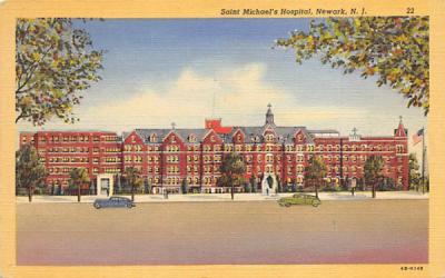 Saint Michael's Hospital Newark, New Jersey Postcard