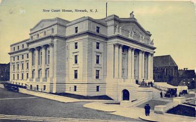 New Court House Newark, New Jersey Postcard
