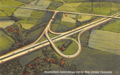Swedesboro Interchange of the New Jersey Turnpike Postcard
