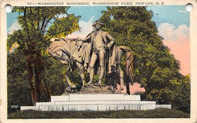 Washington Monument, Washington Park Newark, New Jersey Postcard