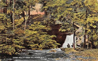Tiffany Falls at Forest Hill Newark, New Jersey Postcard