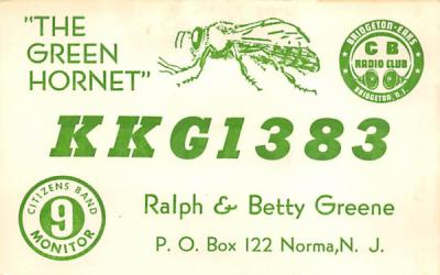 KKG1383 Norma, New Jersey Postcard