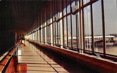 Observation Deck Newark Airport Terminal Building  New Jersey Postcard